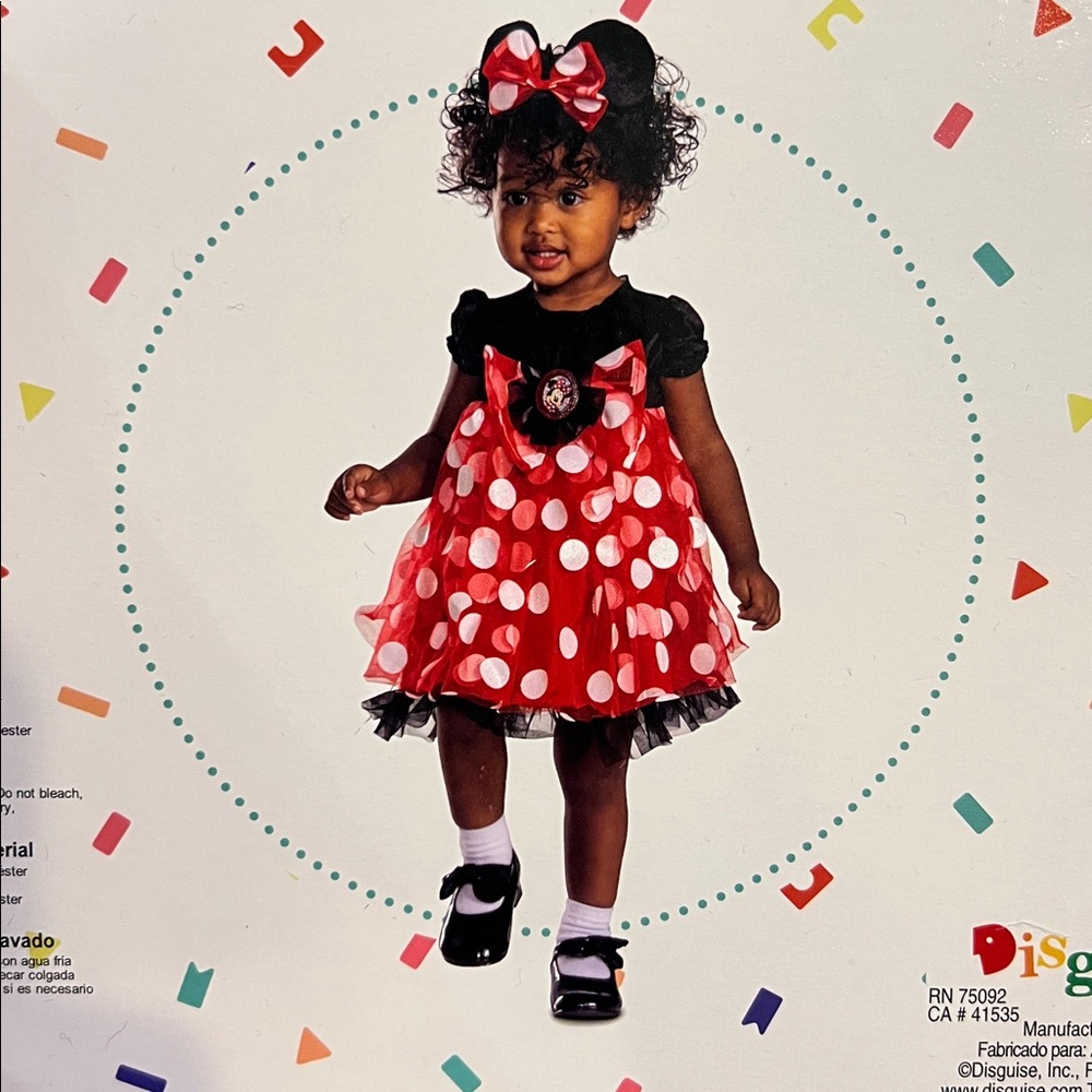 Disney Baby Minnie Mouse Infant Costume- size 6-12 months